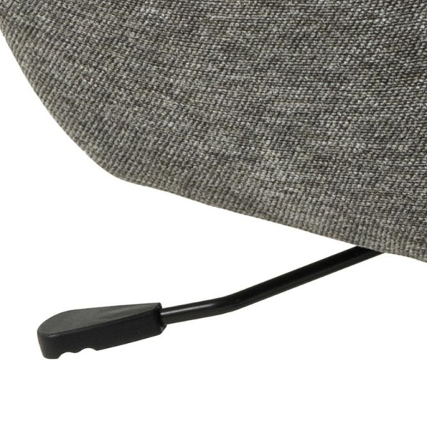 Fotel z podnóżkiem Talgarth szary - ACTONA